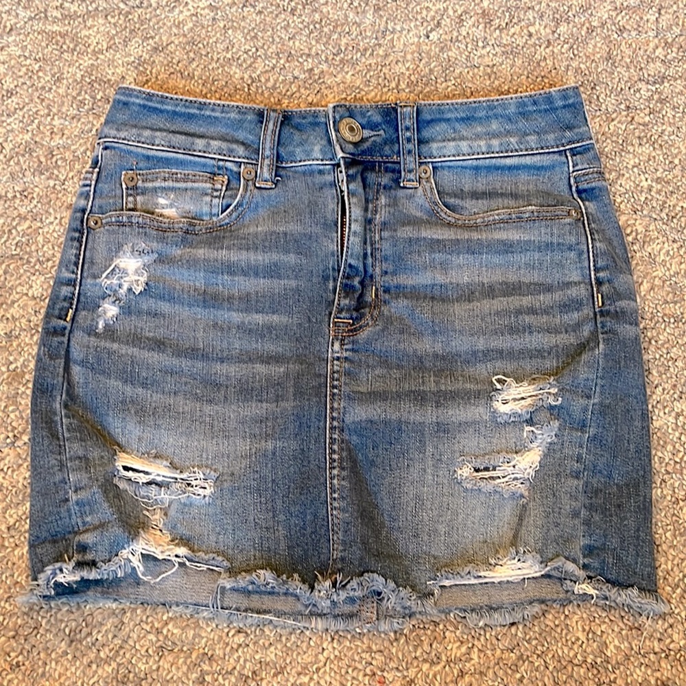 American Eagle Super Stretch Jean skirt • Size 4